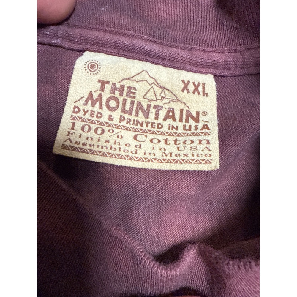 The Mountain Vintage Golden Retriever Dog Tie Dye T-Shirt XXL Burgundy 2000 - Picture 2 of 5